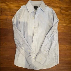 Crewcuts boys' blue Thompson dress shirt size 10